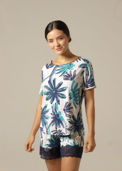 Conjunto Short M. Curta - Fluity Floral - Col. Encanto Tropical