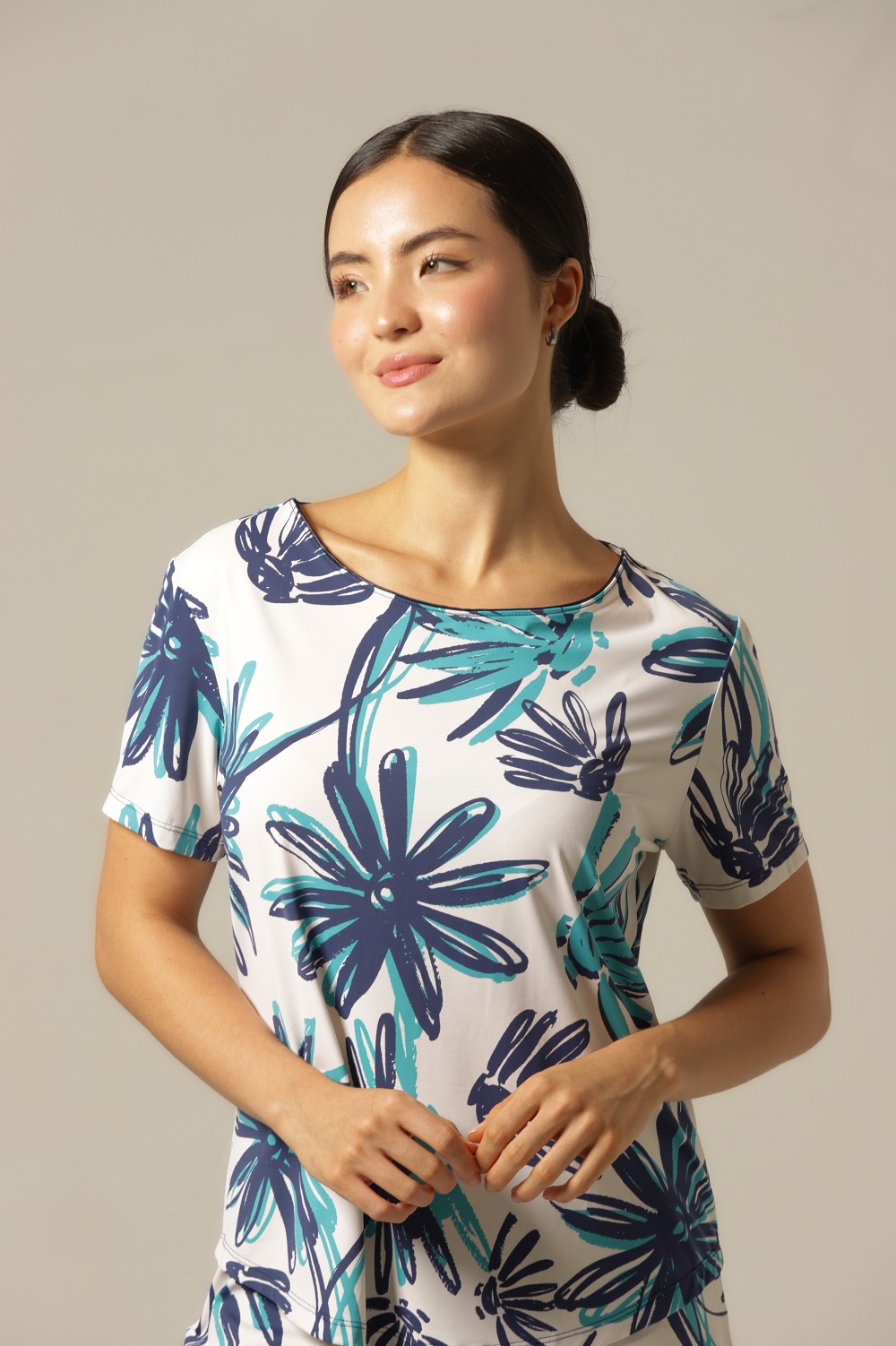 Conjunto Short M. Curta - Fluity Floral - Col. Encanto Tropical - Imagem 2