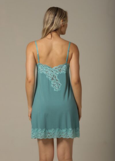 Alternative view of Camisola Curta - Visco Turquesa - Col. Céu Aberto