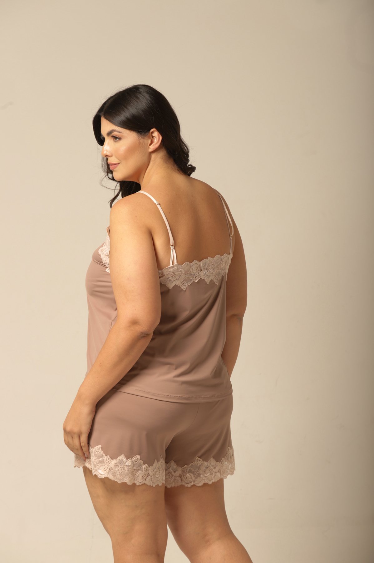 Conjunto Short Doll Alça - Fluity Avelã - Col. Luz na Pele - Imagem 7