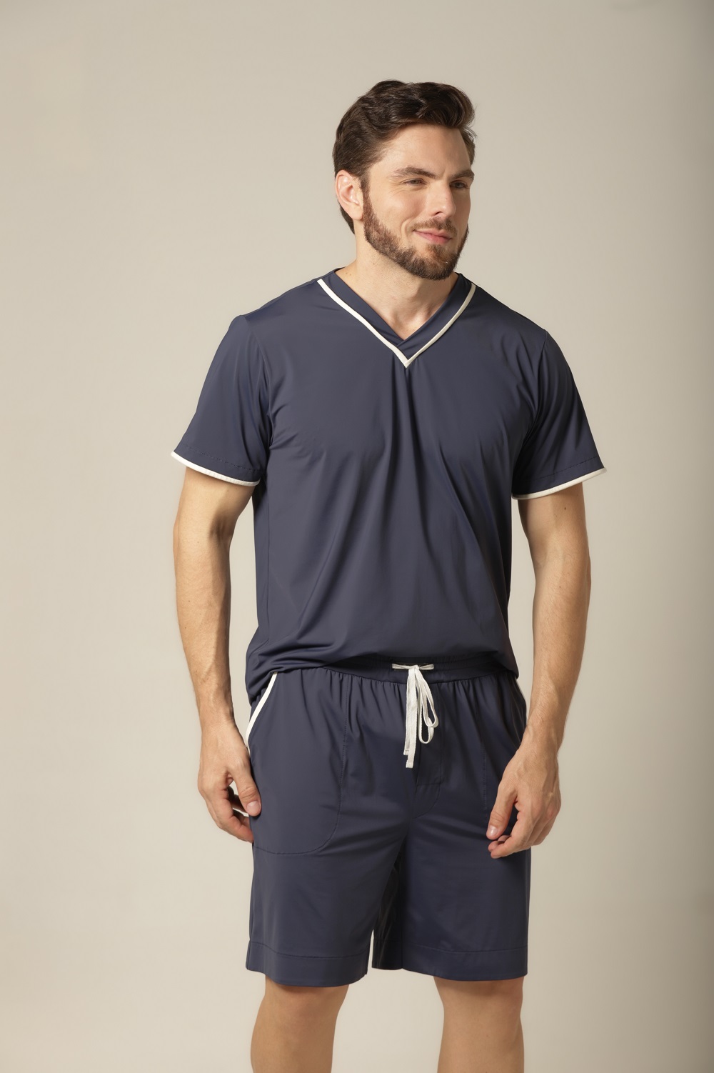 Conjunto Masculino Bermuda - Fluity Marinho - Col. Dias de Veraneio - Imagem 4