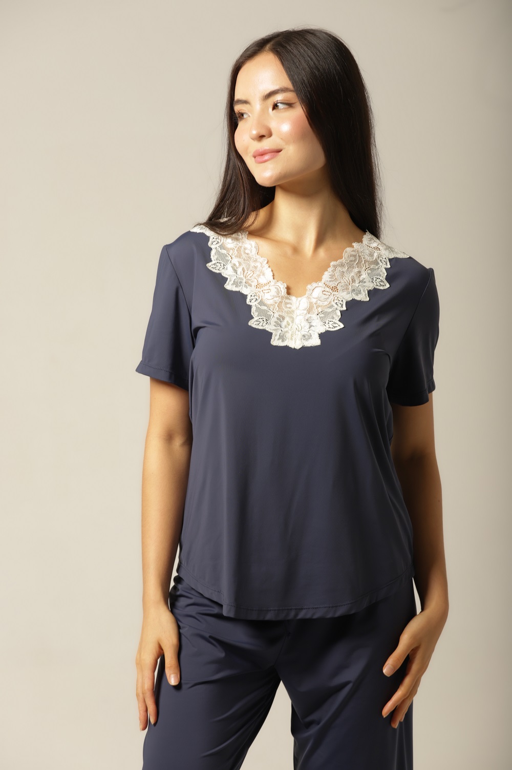 Conjunto Pijama Capri - Fluity Marinho - Col. Dias de Veraneio - Imagem 6