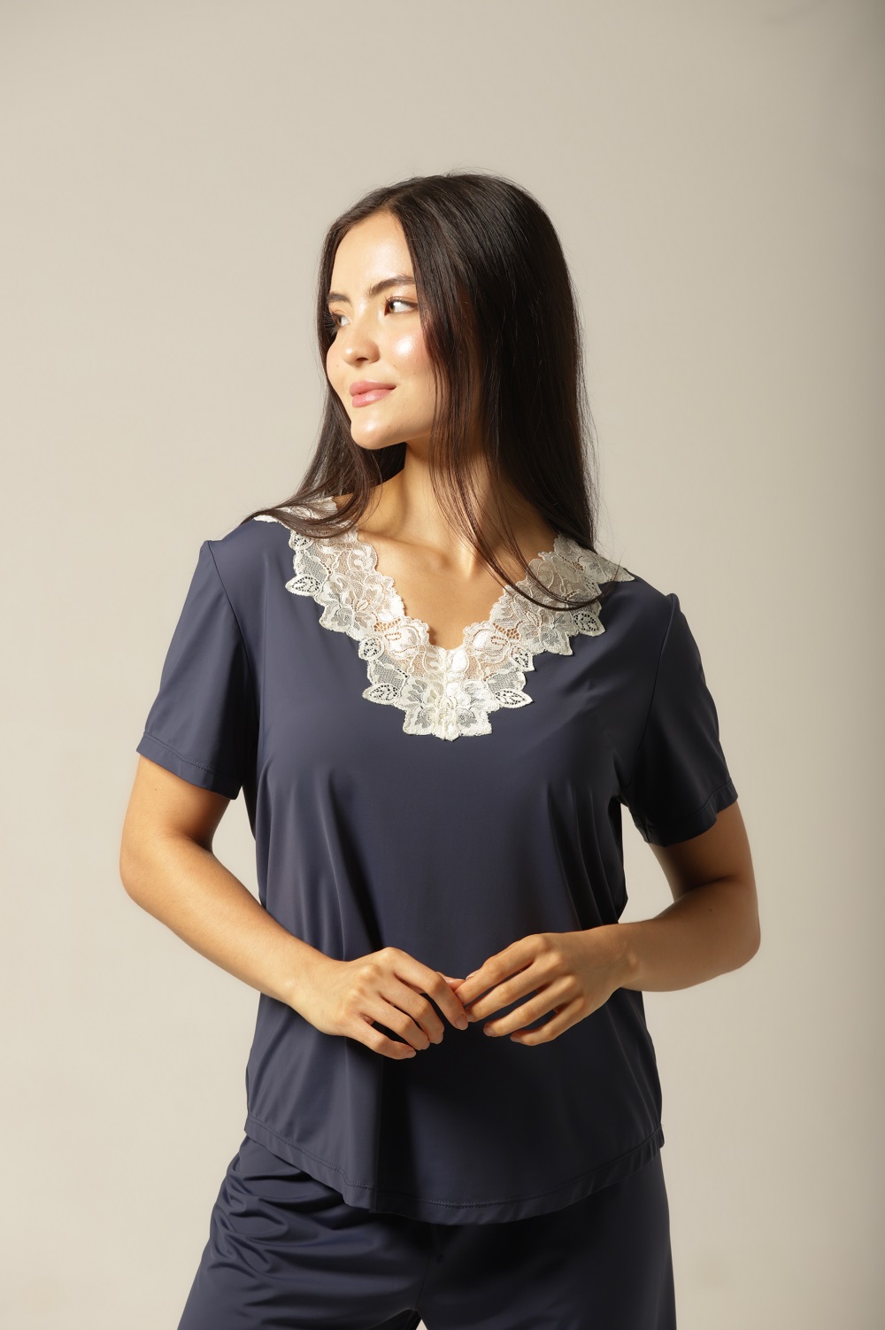 Conjunto Pijama Capri - Fluity Marinho - Col. Dias de Veraneio - Imagem 8