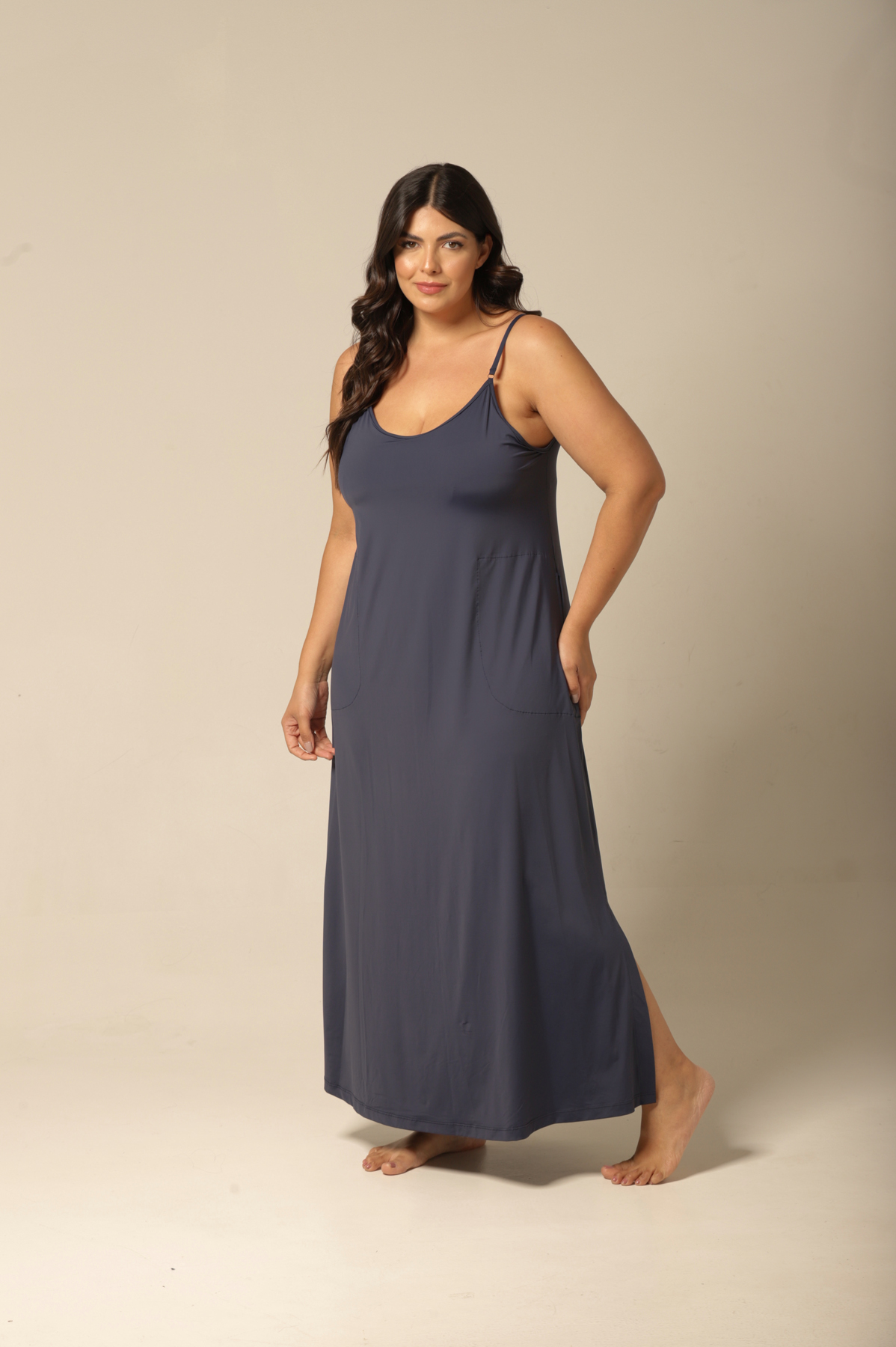 Kaftan Alça - Fluity Marinho - Col. Dias de Veraneio