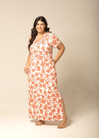 Kaftan Manga - Fluity Galhos - Col. Calor do Dia