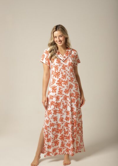 Alternative view of Kaftan Manga - Fluity Galhos - Col. Calor do Dia