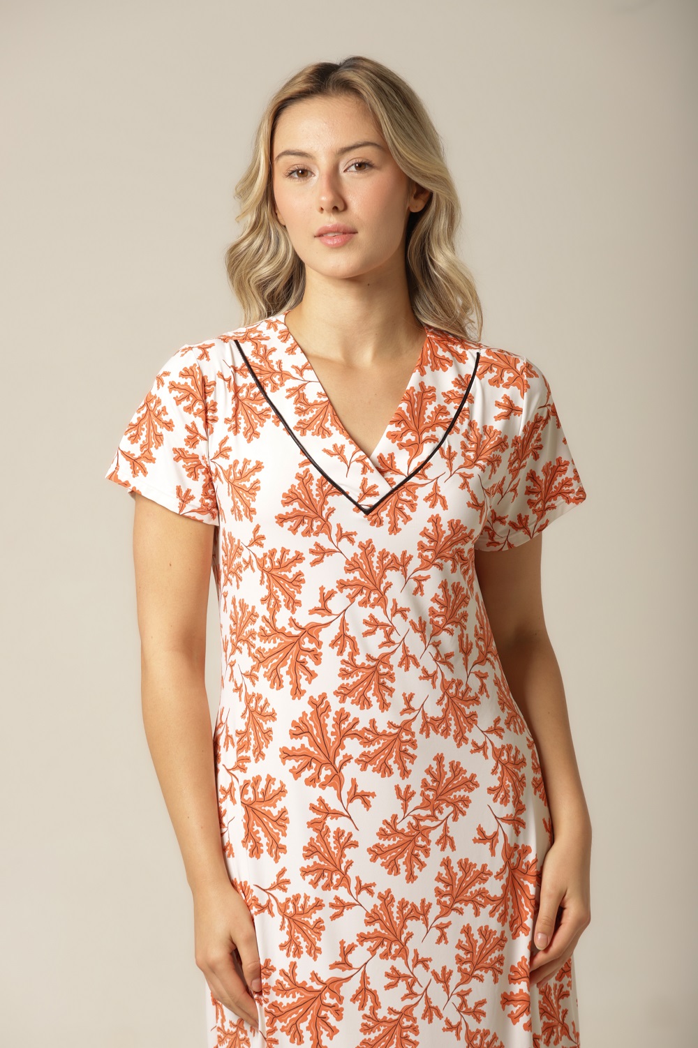 Kaftan Manga - Fluity Galhos - Col. Calor do Dia - Imagem 4