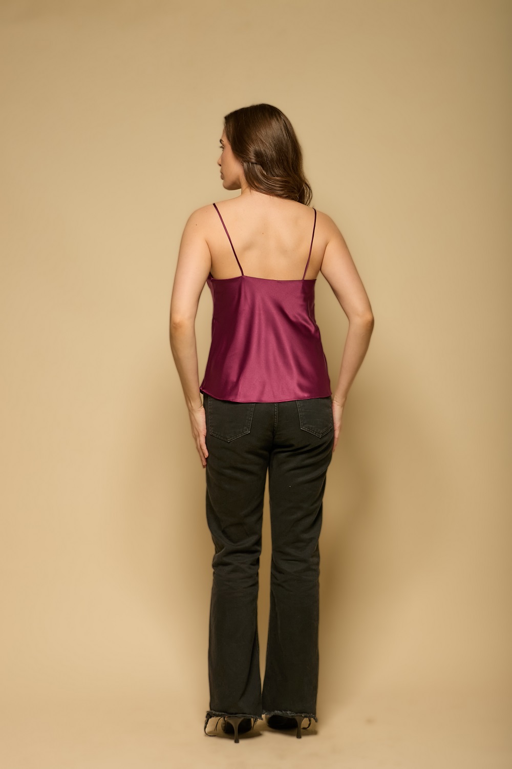 Camisete de Cetim Botões - Uva - Col. Despertar - Imagem 2