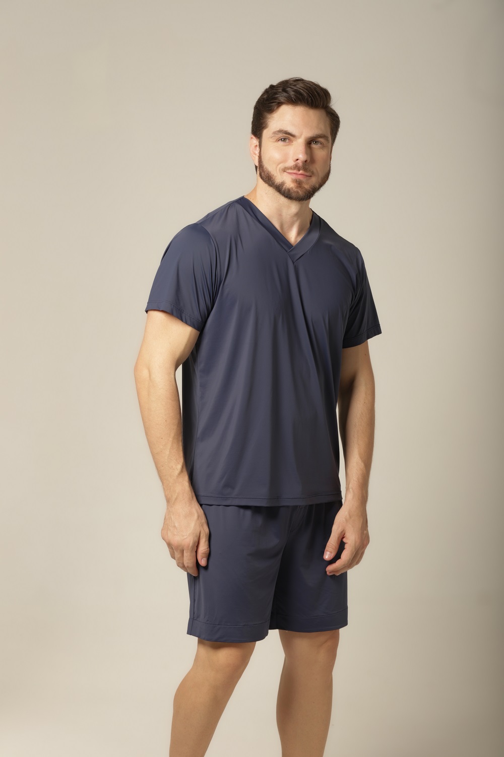 Conjunto Masculino Bermuda - Fluity Marinho - Col. Brisa do Mar