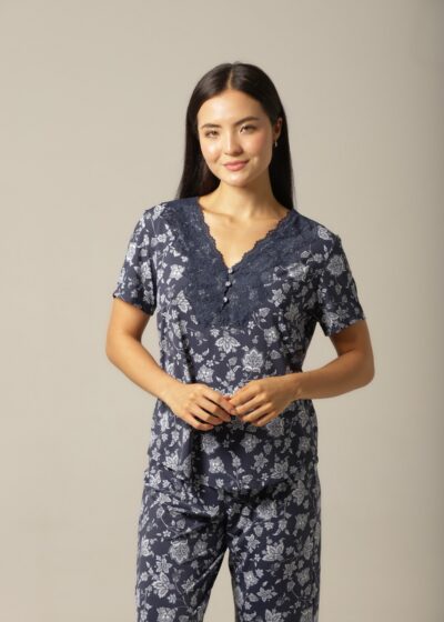 Alternative view of Conjunto Pijama Capri - Fluity Cashemere - Col. Brisa do Mar