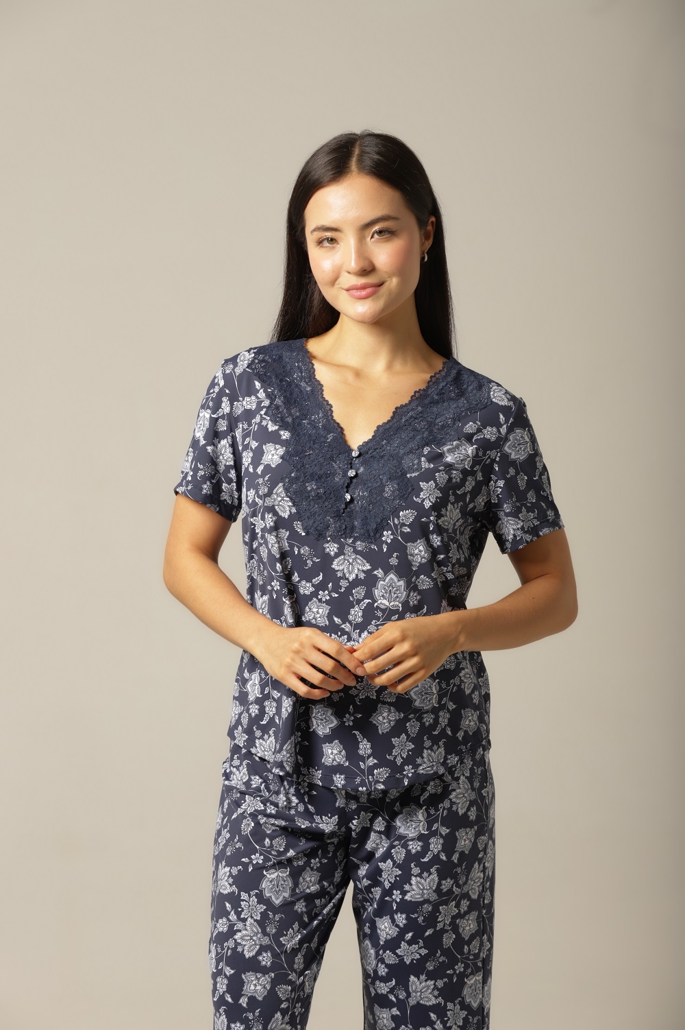 Conjunto Pijama Capri - Fluity Cashemere - Col. Brisa do Mar - Imagem 2