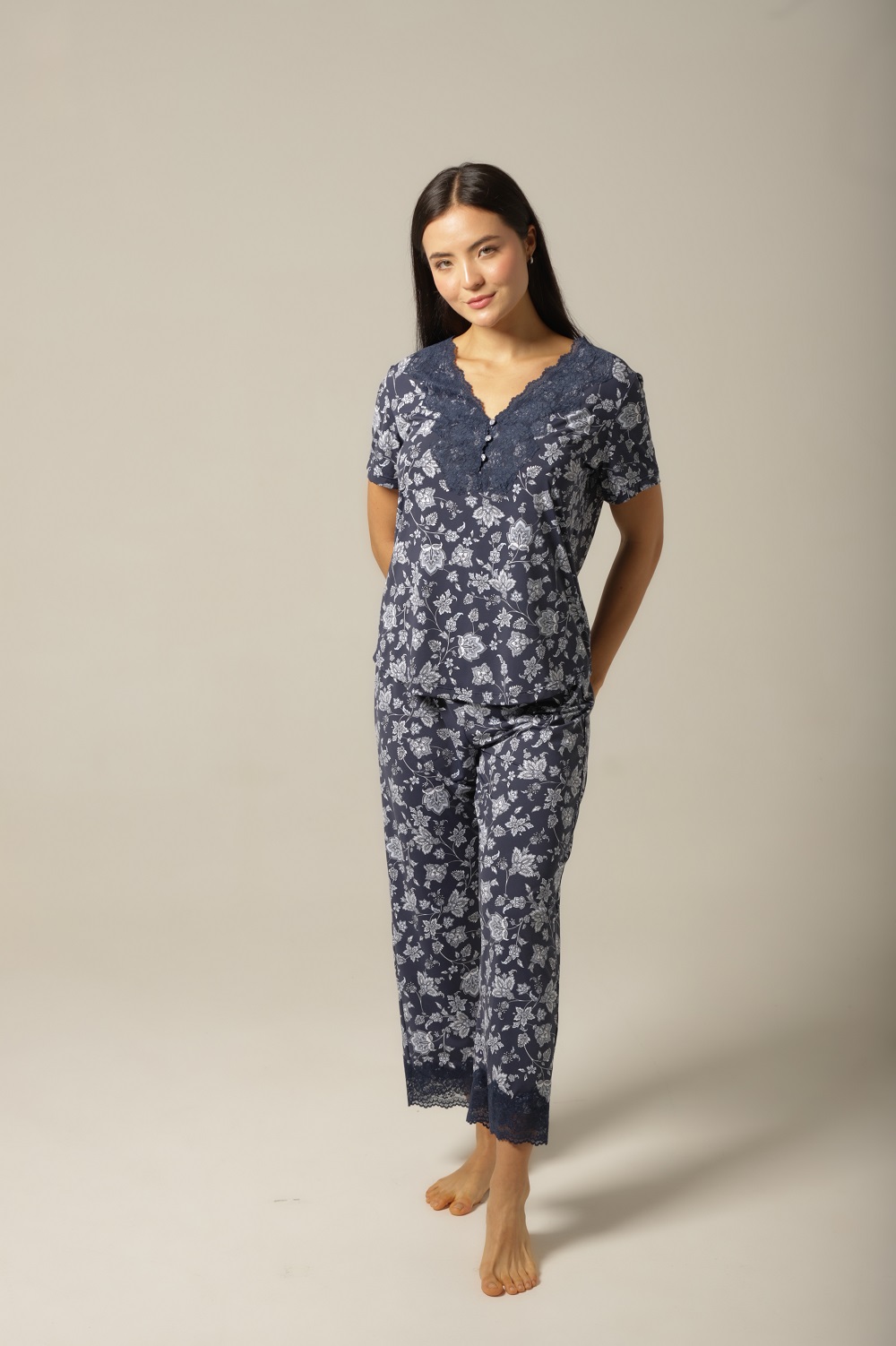 Conjunto Pijama Capri - Fluity Cashemere - Col. Brisa do Mar