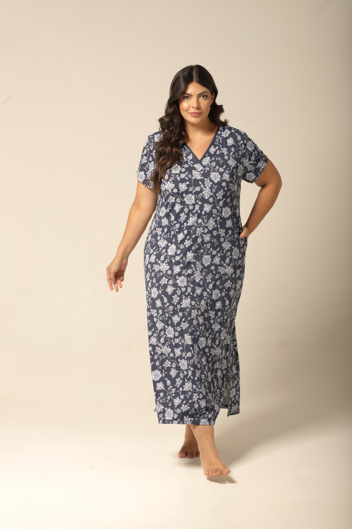 Kaftan Manga - Fluity Cashemere - Col. Brisa do Mar