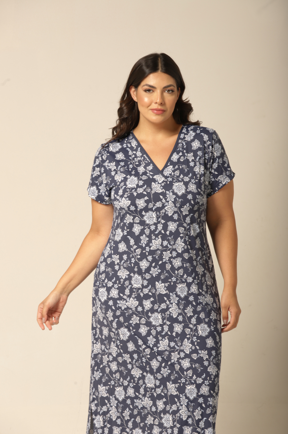 Kaftan Manga - Fluity Cashemere - Col. Brisa do Mar - Imagem 3