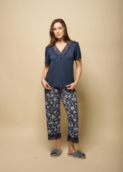 Conjunto Pijama Capri - Modal e Fluity - Col. Brisa do Mar