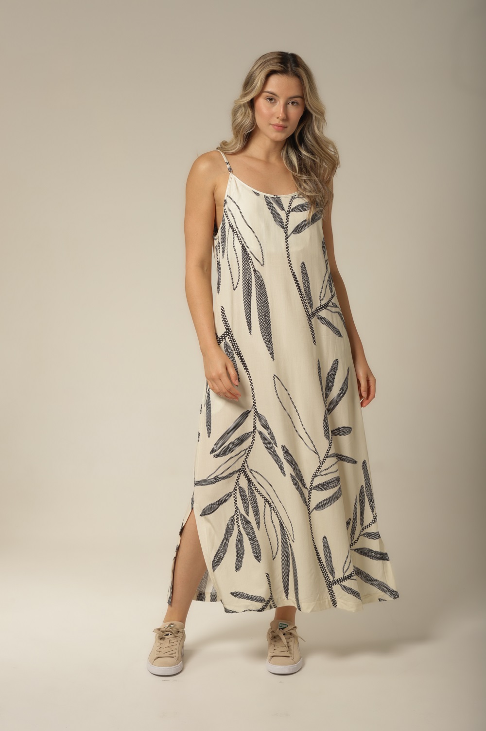 Kaftan Alça - Rayon Floral - Col. Sombra e Água - Imagem 5