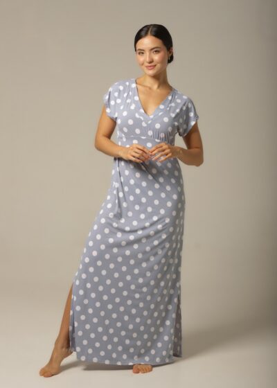 Kaftan Manga - Fluity Poá - Col. Verão Essencial