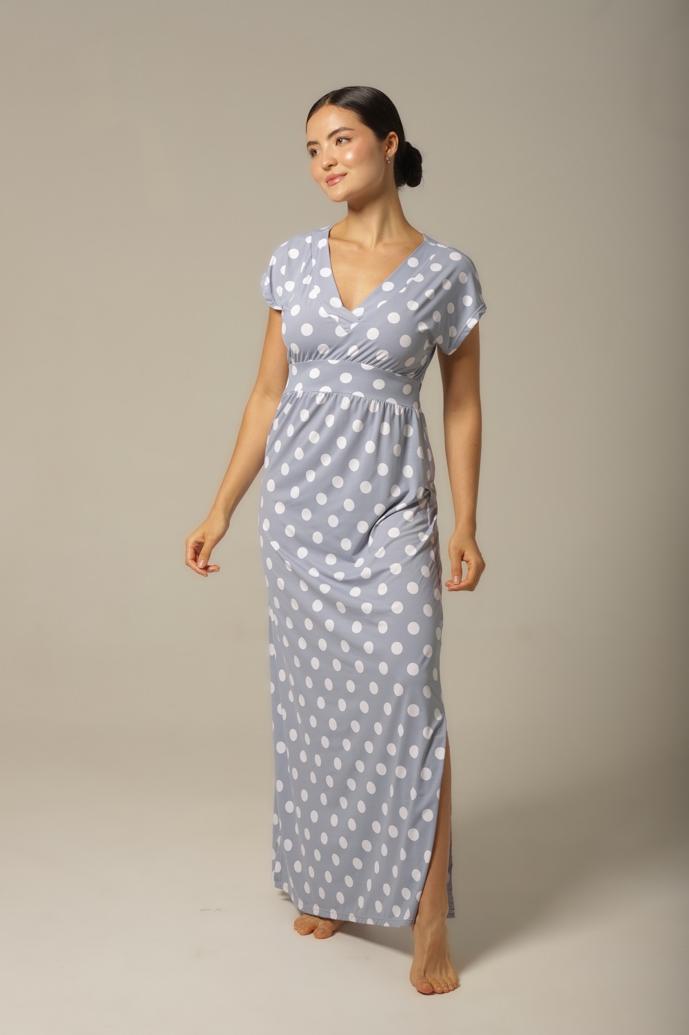 Kaftan Manga - Fluity Poá - Col. Verão Essencial - Imagem 2