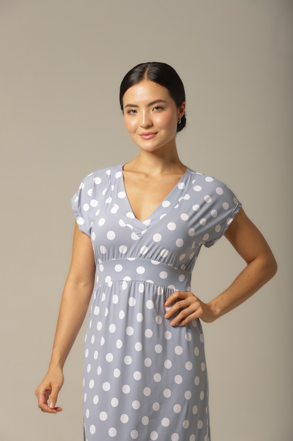 Kaftan Manga - Fluity Poá - Col. Verão Essencial - Imagem 3