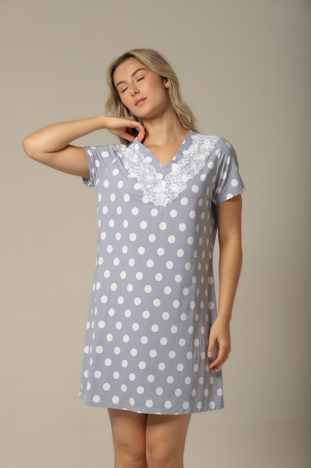 Bata Curta - Fluity Poá - Col. Verão Essencial - Imagem 2