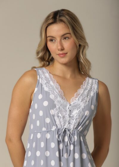 Alternative view of Camisola Regata Longa - Fluity Poá - Col. Verão Essencial