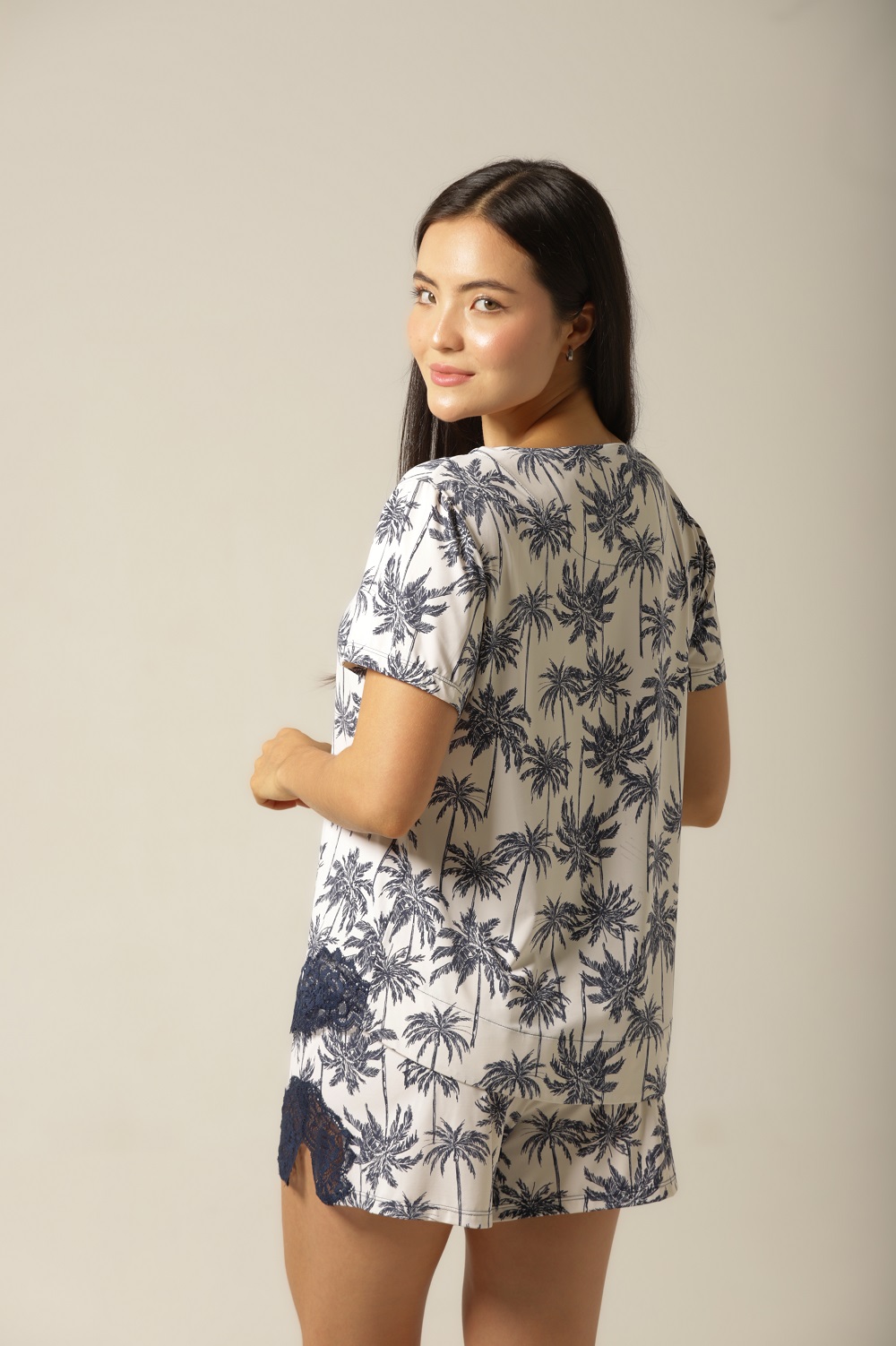 Conjunto Short M. Curta - Fluity Coqueiros - Col. Areia e Alma - Imagem 2