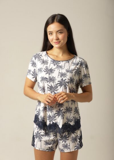 Conjunto Short M. Curta - Fluity Coqueiros - Col. Areia e Alma