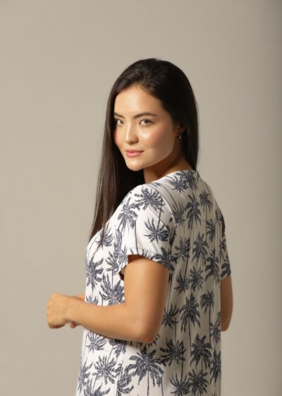 Alternative view of Kaftan Manga - Fluity Coqueiros - Col. Areia e Alma