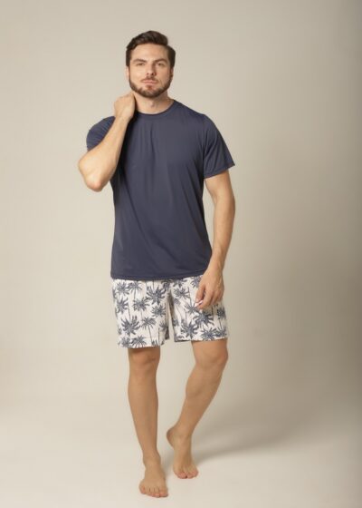 Conjunto Masculino Bermuda - Fluity Coqueiros - Col. Areia e Alma