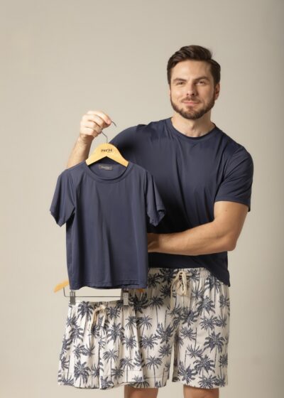 Infantil Masculino Bermuda - Fluity Coqueiros - Col. Areia e Alma