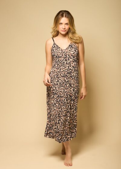 Alternative view of Camisola Midi em Fluity Animal Print Coleção Essência com Alças Finas